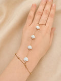 White Sea shell hand chain